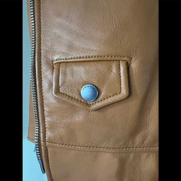 Brand New! Coach! Moto Jacket, Leather Jacket! - Picture 4 of 10